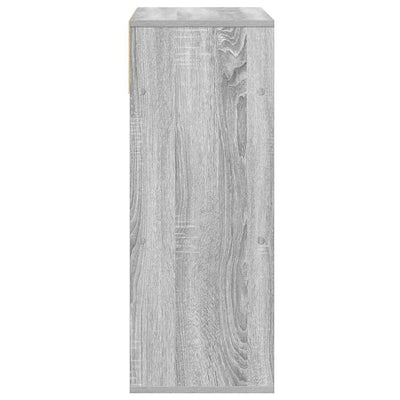 Kirjahylly harmaa Sonoma 66x31x80 cm tekninen puu