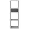 Harmaa kirjahylly Pohonie 34x31x112cm (puinen)