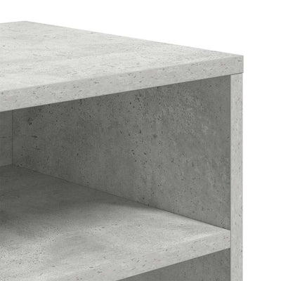 Kirjahylly betoninharmaa 66x31x80 cm tekninen puu