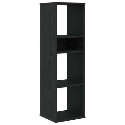 Kirjahylly musta 34x31x112 cm lastulevy
