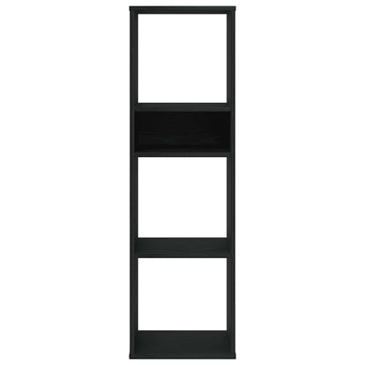 Kirjahylly musta 34x31x112 cm lastulevy