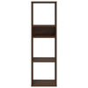 Ruskea kirjahylly Pohonie 34x31x112cm (puinen)