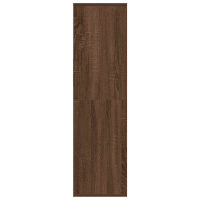Kirjahylly ruskea tammi 34x31x112 cm tekninen puu
