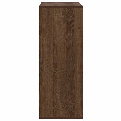 Kirjahylly ruskea tammi 66x31x80 cm lastulevy