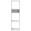 Valkoinen kirjahylly Pohonie 34x31x112cm (lastulevy)