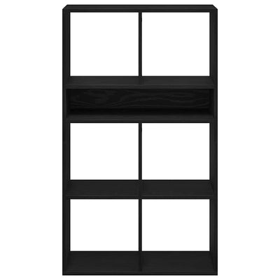 Musta kirjahylly Pohonie 66x31x112cm (lastulevy)