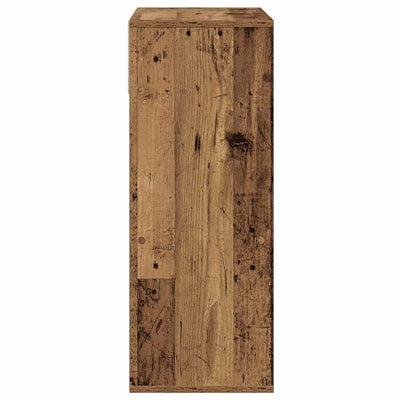 Kirjahylly vanha puu 66x31x80 cm tekninen puu