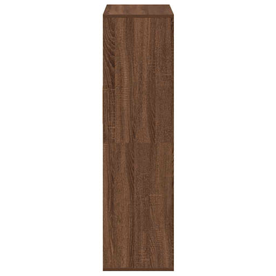 Kirjahylly ruskea tammi 66x31x112 cm tekninen puu