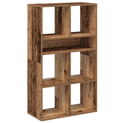 Kirjahylly vanhaa puuta 66x31x112 cm lastulevy
