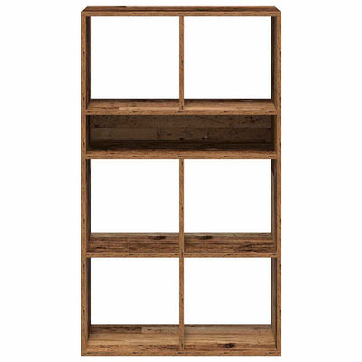 Vanha puu kirjahylly Pohonie 66x31x112cm (lastulevy)