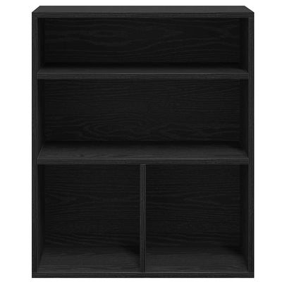 Kirjahylly musta 60x30x71,5 cm lastulevy