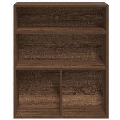 Kirjahylly ruskea tammi 60x30x71,5 cm lastulevy