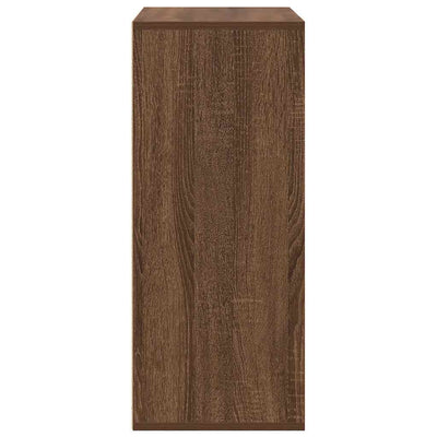 Kirjahylly ruskea tammi 60x30x71,5 cm lastulevy