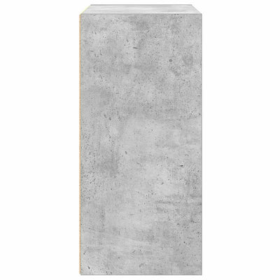 Kirjahylly betoninharmaa 31x24x52 cm tekninen puu