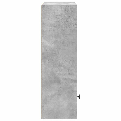 Kirjahylly betoninharmaa 31x24x77 cm tekninen puu