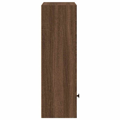 Kirjahylly ruskea tammi 31x24x77 cm tekninen puu