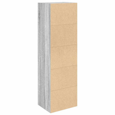 Kirjahylly harmaa Sonoma 31x24x102 cm tekninen puu