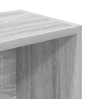 Kirjahylly harmaa Sonoma 31x24x102 cm tekninen puu