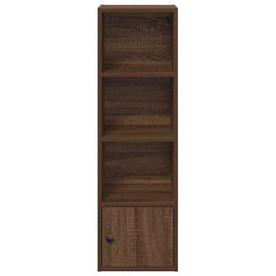 Kirjahylly ruskea tammi 31x24x102 cm tekninen puu