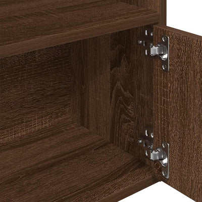 Ruskea kirjahylly Slobodanca 31x24x127cm (puinen)