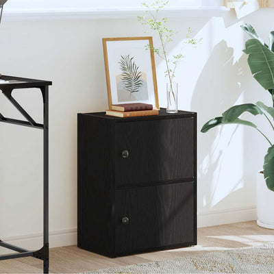 Musta kirjahylly Kinsey 40x24x52cm (tammi, puinen)