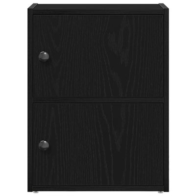 Kirjahylly musta tammi 40x24x52 cm tekninen puu