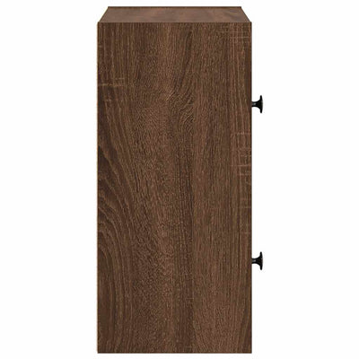 Kirjahylly ruskea tammi 40x24x52 cm tekninen puu