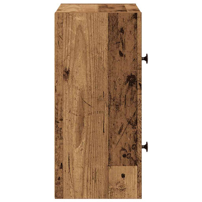 Vanha puu kirjahylly Kinsey 40x24x52cm (puinen)