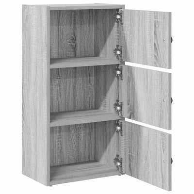 Kirjahylly harmaa Sonoma 40x24x77 cm tekninen puu