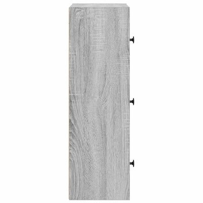 Kirjahylly harmaa Sonoma 40x24x77 cm tekninen puu