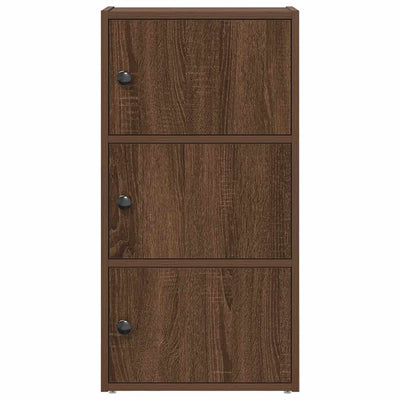 Kirjahylly ruskea tammi 40x24x77 cm tekninen puu