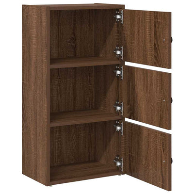 Kirjahylly ruskea tammi 40x24x77 cm tekninen puu