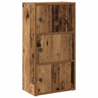 Kirjahylly vanha puu 40x24x77 cm tekninen puu