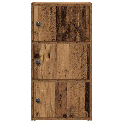Kirjahylly vanha puu 40x24x77 cm tekninen puu