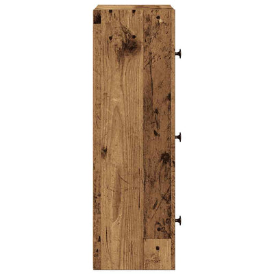 Vanha puu kirjahylly Kinsey 40x24x77cm (puinen)