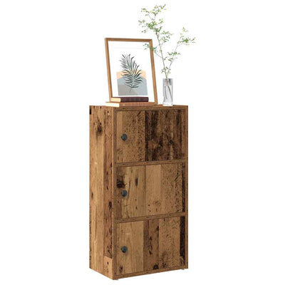 Kirjahylly vanha puu 40x24x77 cm tekninen puu