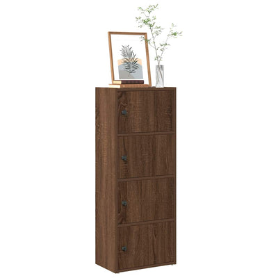 Kirjahylly ruskea tammi 40x24x102 cm tekninen puu