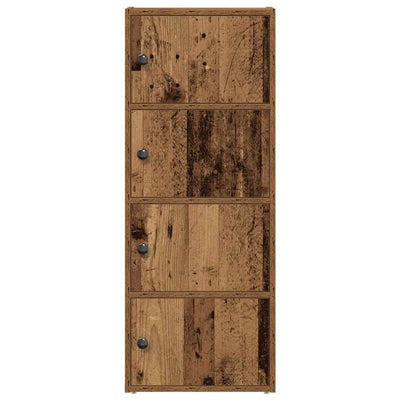 Kirjahylly vanha puu 40x24x102 cm tekninen puu