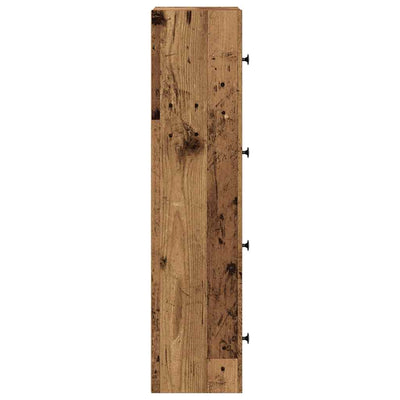 Kirjahylly vanha puu 40x24x102 cm tekninen puu