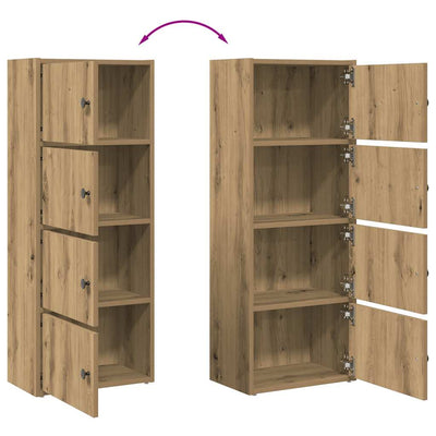 Kirjahylly artesaani tammi 40x24x102 cm tekninen puu