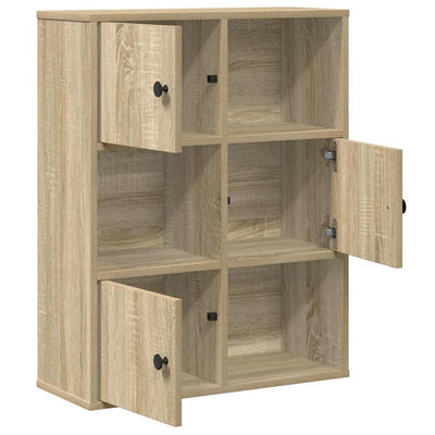 Kirjahylly Sonoma Oak 60x24x76,5 cm Engineered Wood