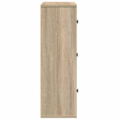 Kirjahylly sonoma oak Soledad 60x24x76,5cm (engineered wood)