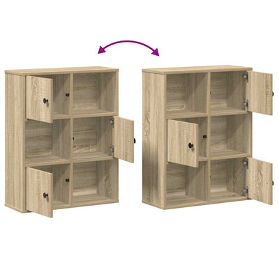 Kirjahylly Sonoma Oak 60x24x76,5 cm Engineered Wood
