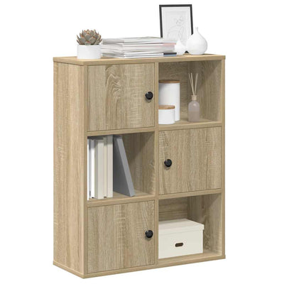 Kirjahylly Sonoma Oak 60x24x76,5 cm Engineered Wood
