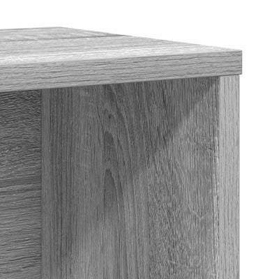 Kirjahylly harmaa Sonoma 60x24x76,5 cm tekninen puu