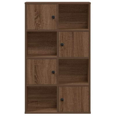 Kirjahylly ruskea tammi 60x24x101,5 cm tekninen puu