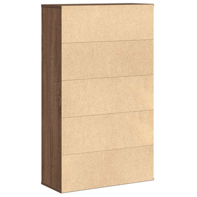 Kirjahylly ruskea tammi 60x24x101,5 cm tekninen puu