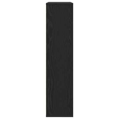 Kirjahylly musta tammi 89x24x101,5 cm tekninen puu