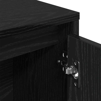 Musta kirjahylly Soledad 89x24x101,5cm (puinen)