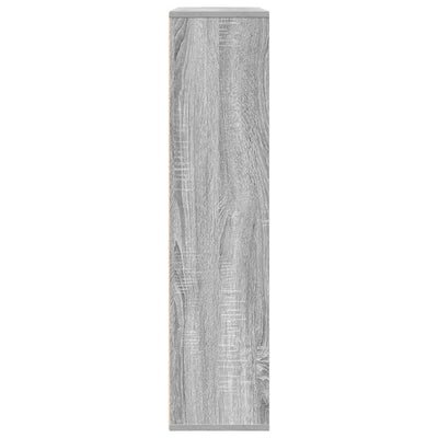 Kirjahylly harmaa Sonoma 89x24x101,5 cm tekninen puu